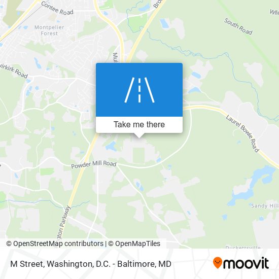M Street map