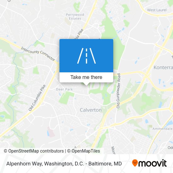 Alpenhorn Way map