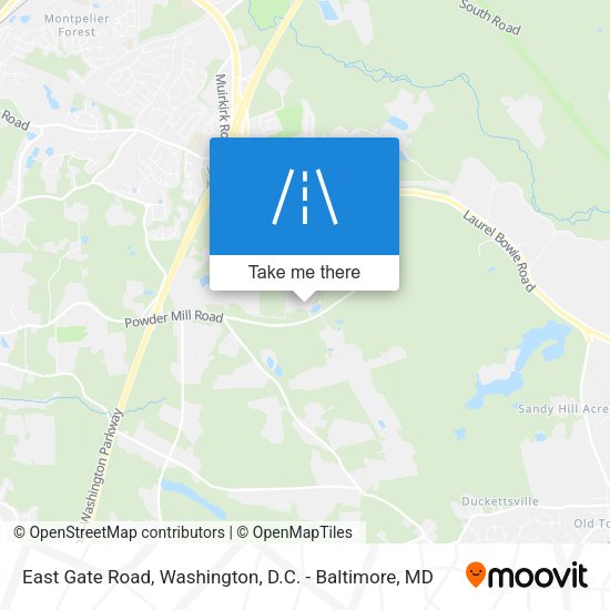 Mapa de East Gate Road