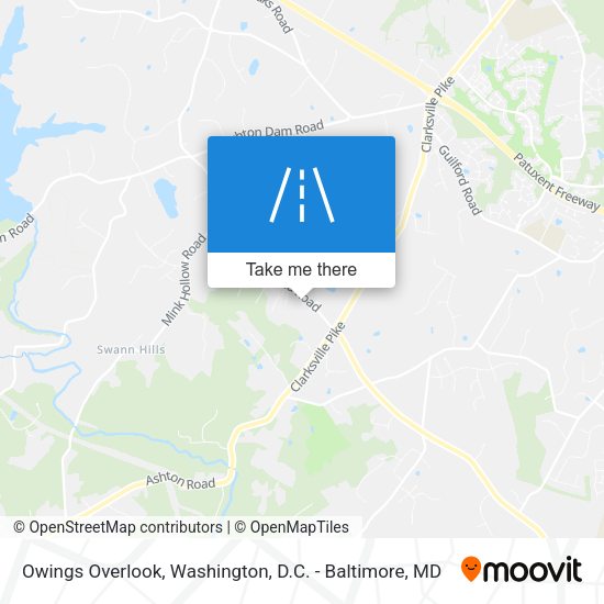 Mapa de Owings Overlook