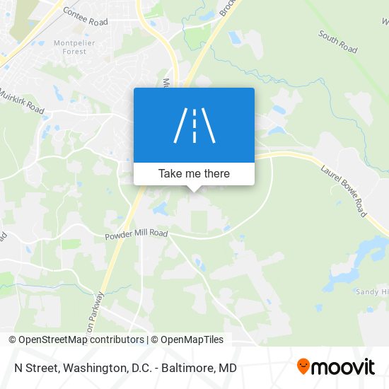 N Street map