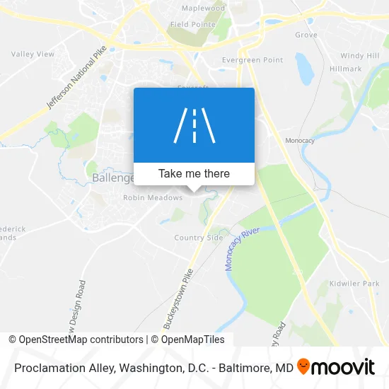 Proclamation Alley map