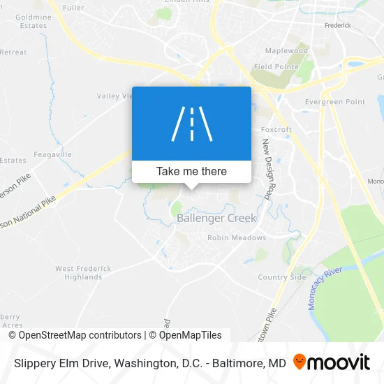 Slippery Elm Drive map