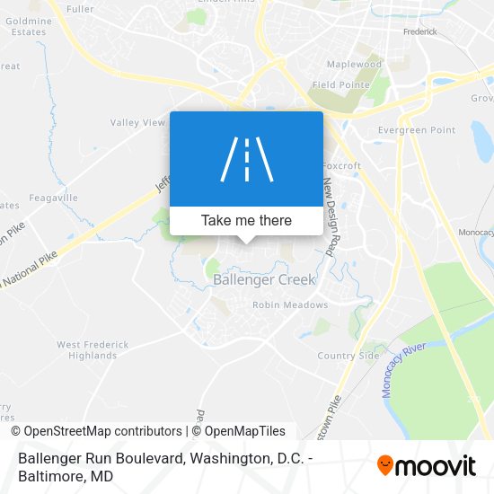 Ballenger Run Boulevard map