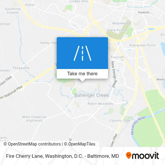 Fire Cherry Lane map