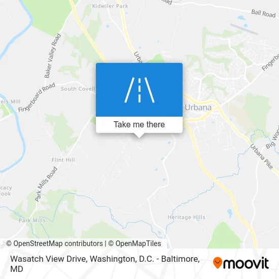 Wasatch View Drive map