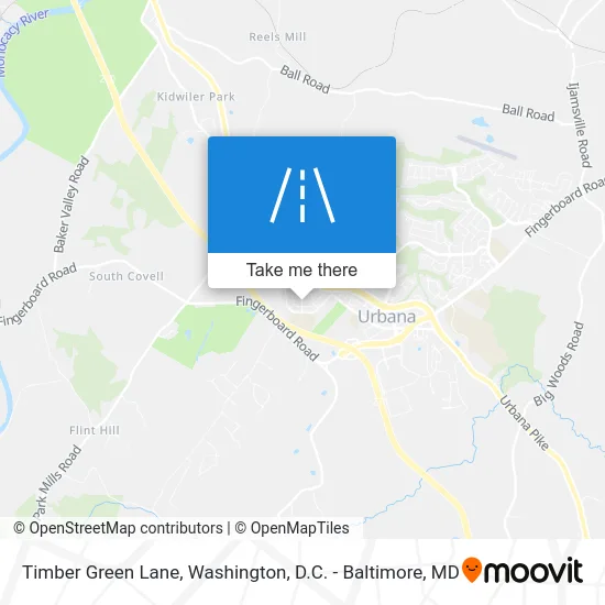 Timber Green Lane map