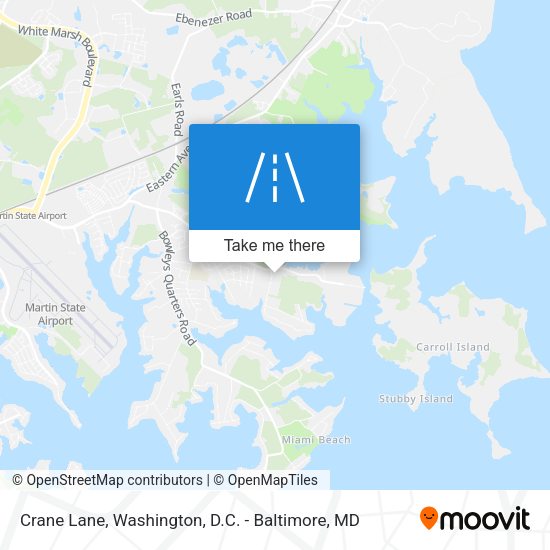 Crane Lane map