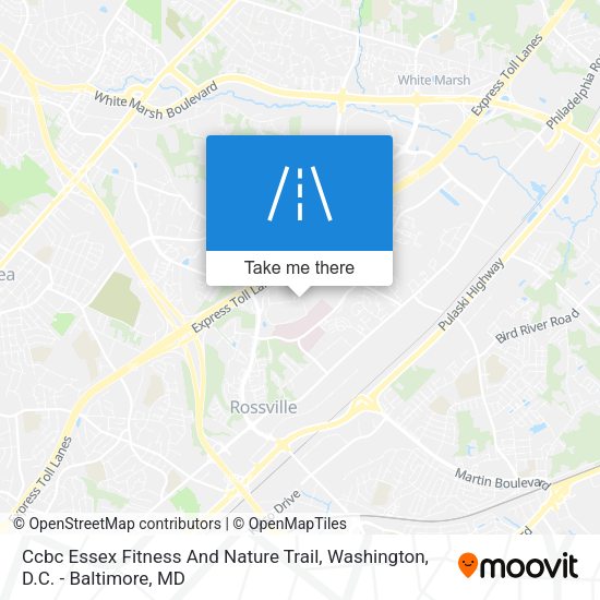 Mapa de Ccbc Essex Fitness And Nature Trail
