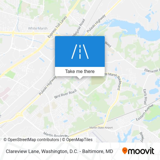 Mapa de Clareview Lane
