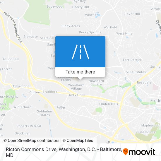 Ricton Commons Drive map