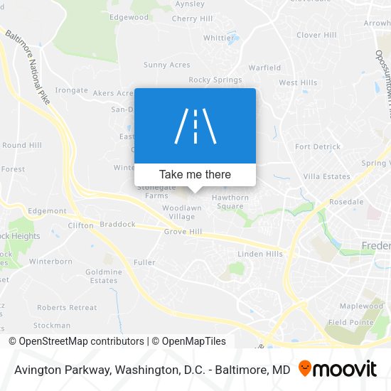 Avington Parkway map