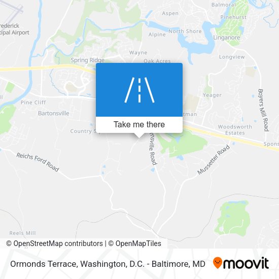Ormonds Terrace map
