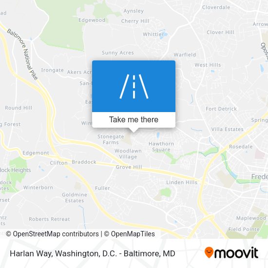 Harlan Way map