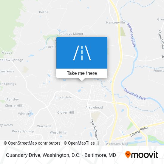 Mapa de Quandary Drive