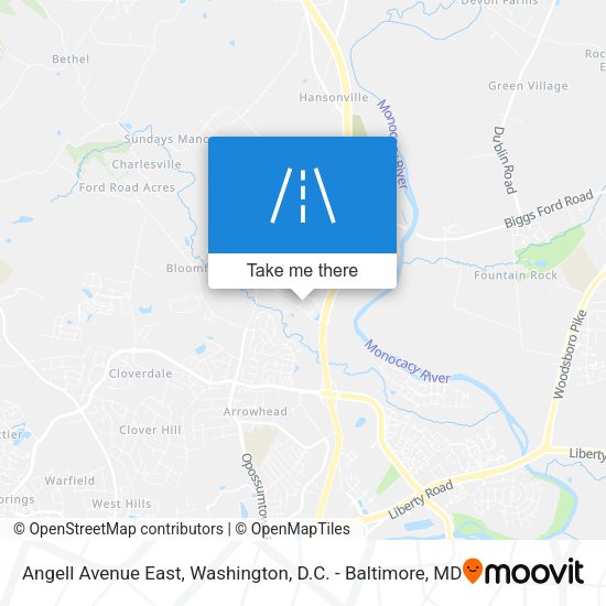 Angell Avenue East map
