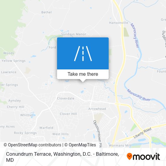 Conundrum Terrace map