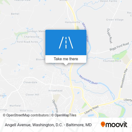 Mapa de Angell Avenue