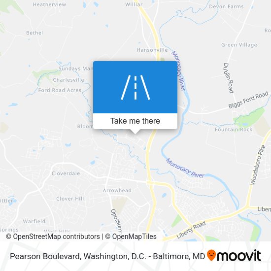 Mapa de Pearson Boulevard