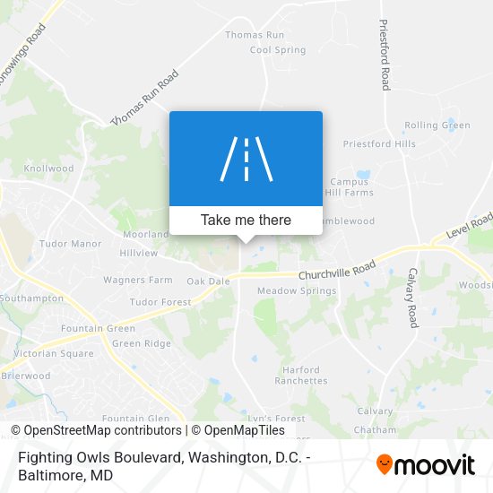 Fighting Owls Boulevard map