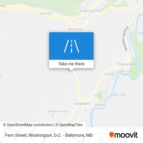 Fern Street map