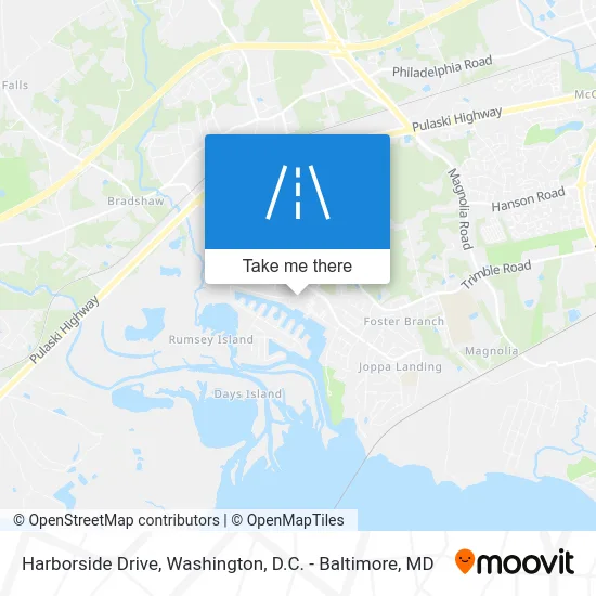 Harborside Drive map