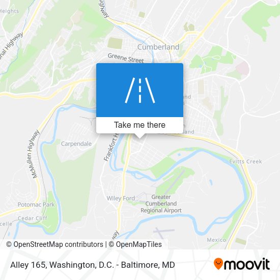 Alley 165 map