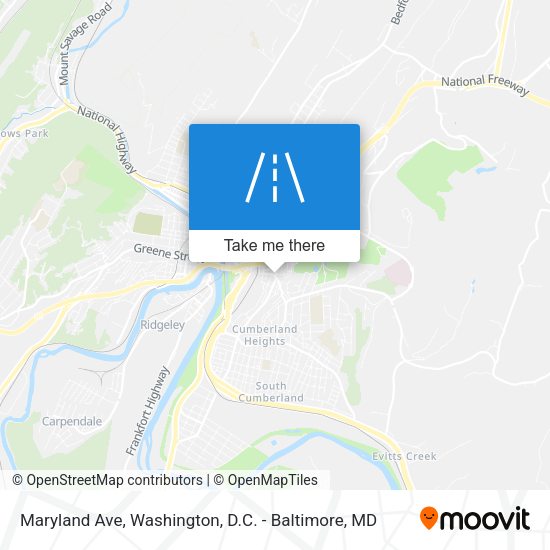 Maryland Ave map