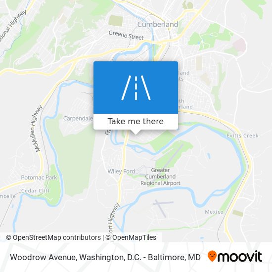Mapa de Woodrow Avenue