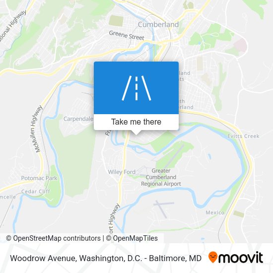 Mapa de Woodrow Avenue