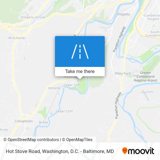 Mapa de Hot Stove Road