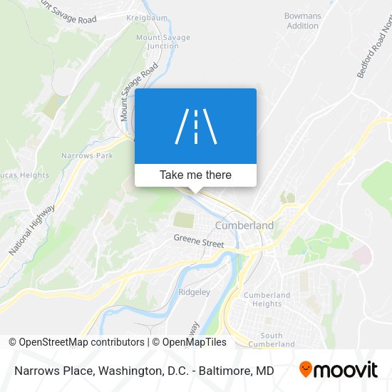 Narrows Place map