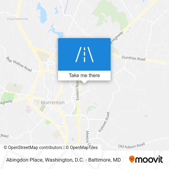 Abingdon Place map