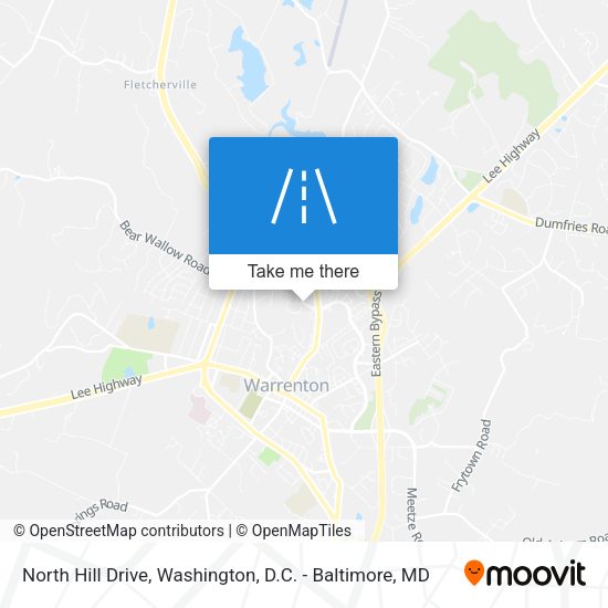 Mapa de North Hill Drive