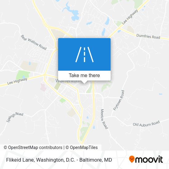 Flikeid Lane map