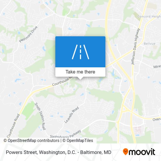 Mapa de Powers Street
