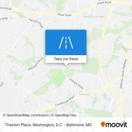 Thaxton Place map