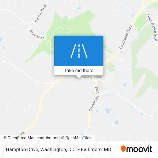 Hampton Drive map