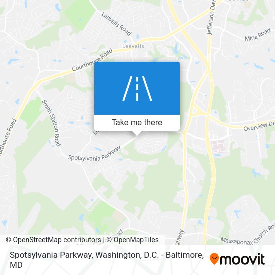 Spotsylvania Parkway map