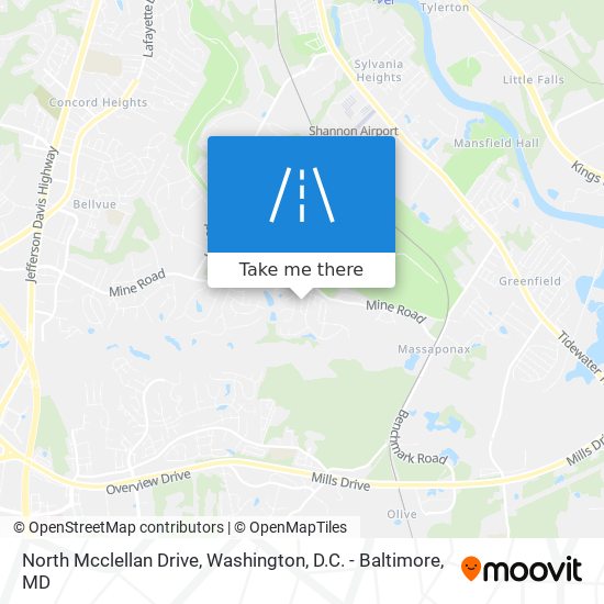 Mapa de North Mcclellan Drive