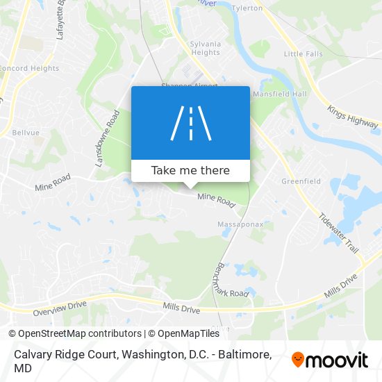 Calvary Ridge Court map