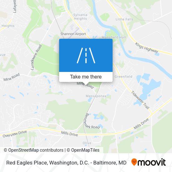 Red Eagles Place map