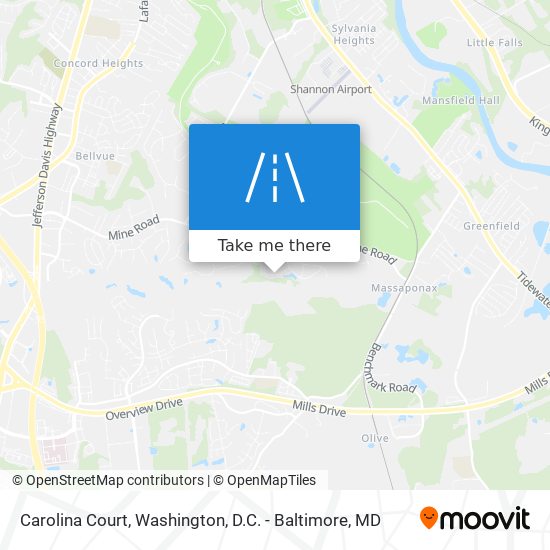 Carolina Court map