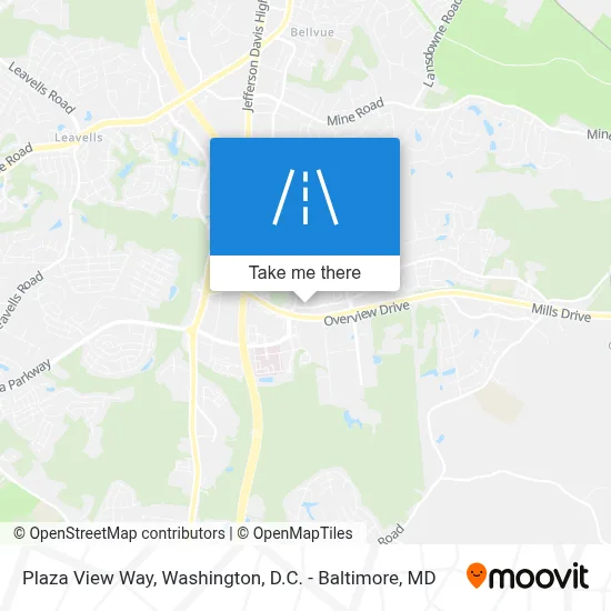 Plaza View Way map