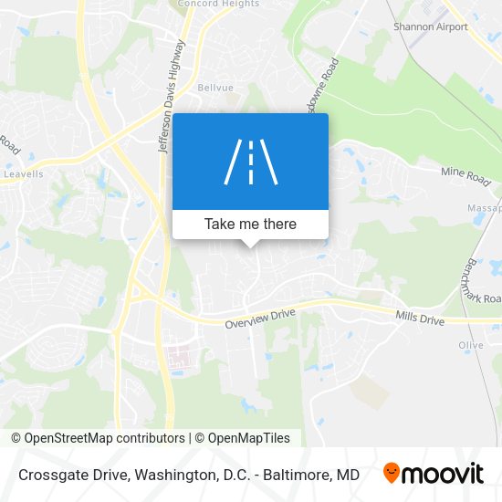 Crossgate Drive map