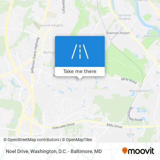 Noel Drive map