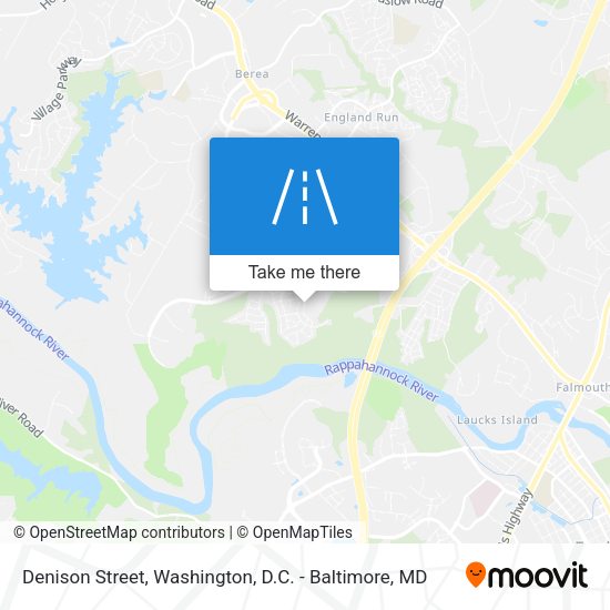 Mapa de Denison Street