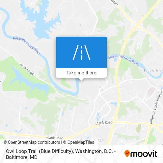 Owl Loop Trail (Blue Difficulty) map