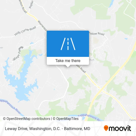 Leway Drive map