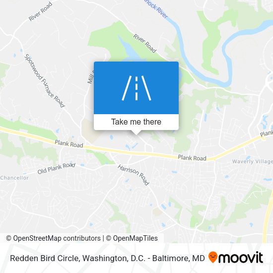 Mapa de Redden Bird Circle